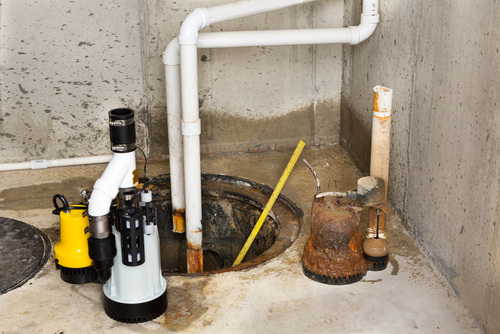 sump pump system akron